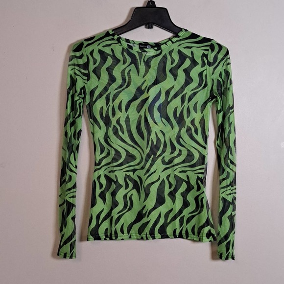 ASOS Daisy Street Zebra Print Mesh Top - Picture 4 of 10